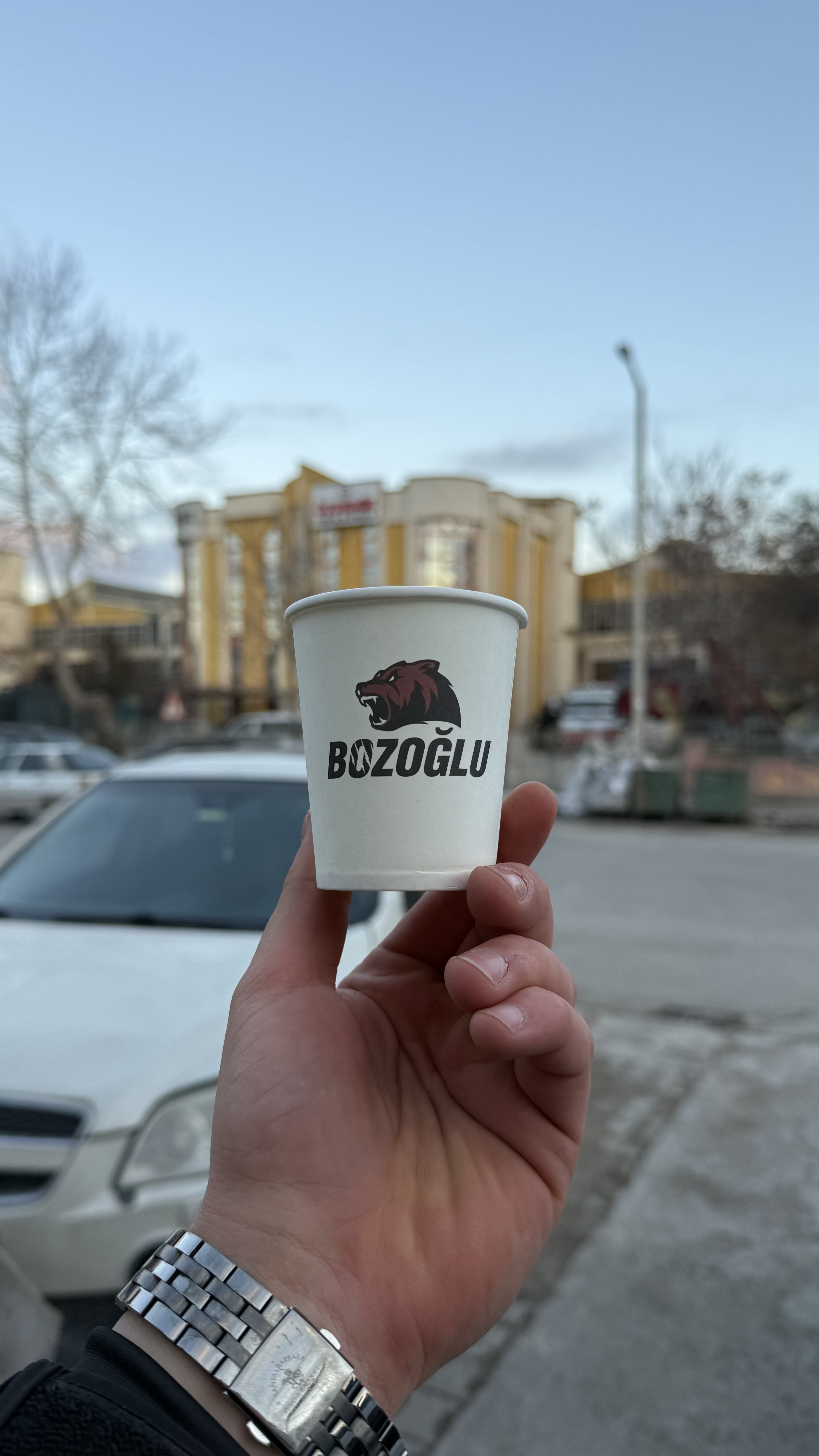 Bozoğlu logolu baskılı karton bardak