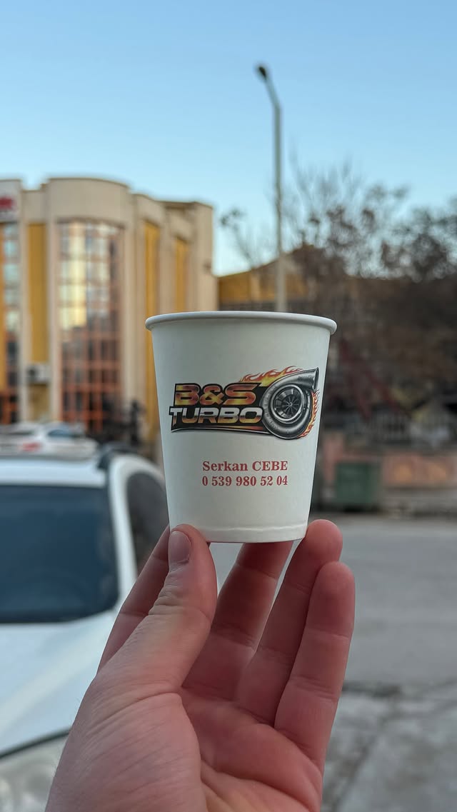 B&S Turbo baskılı karton bardak
